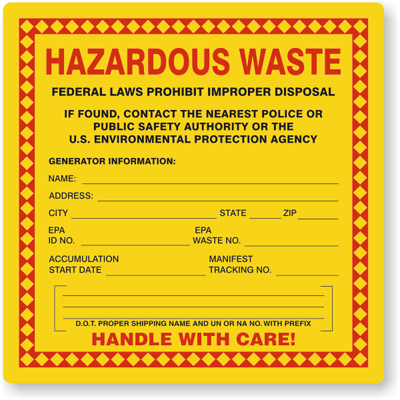 Garbage bags labels, Product label contest